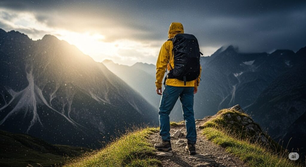 登山 レインウェア いらない 晴れ