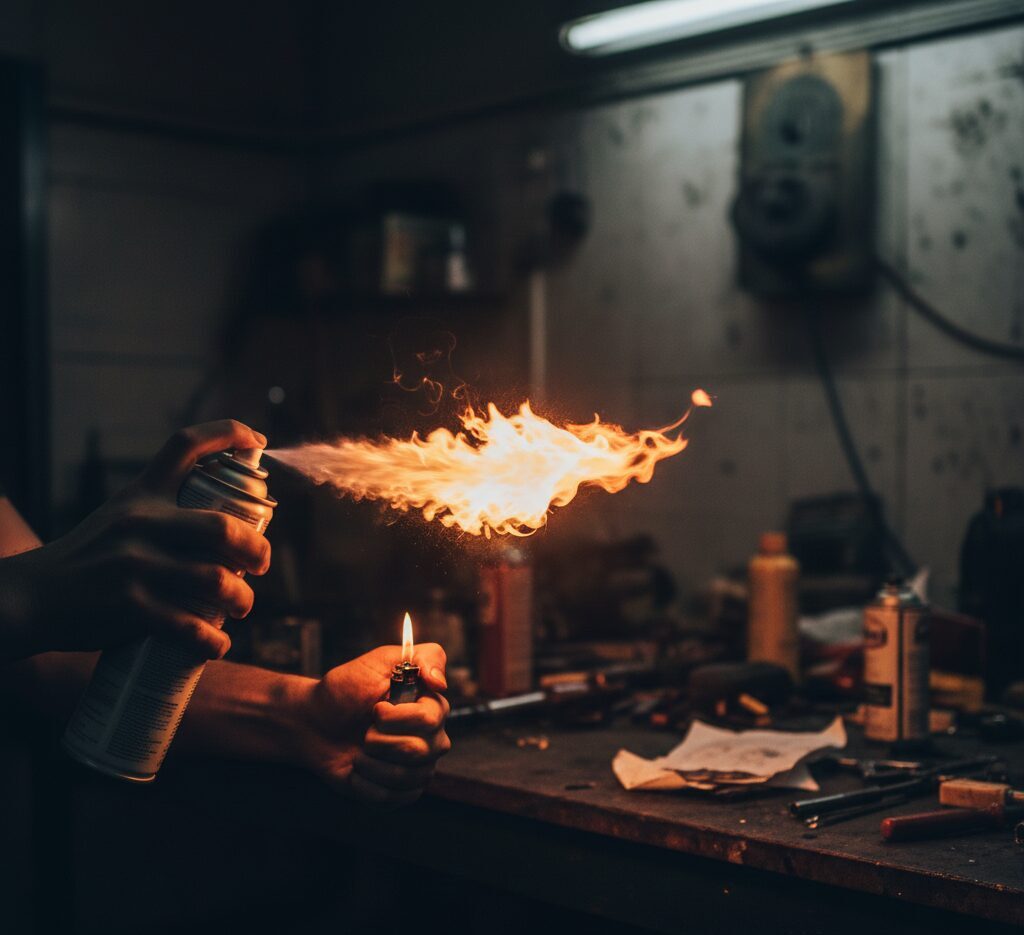 熊スプレー 自作 代用 ヘアスプレー