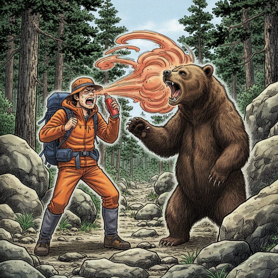 熊 スプレー 失敗