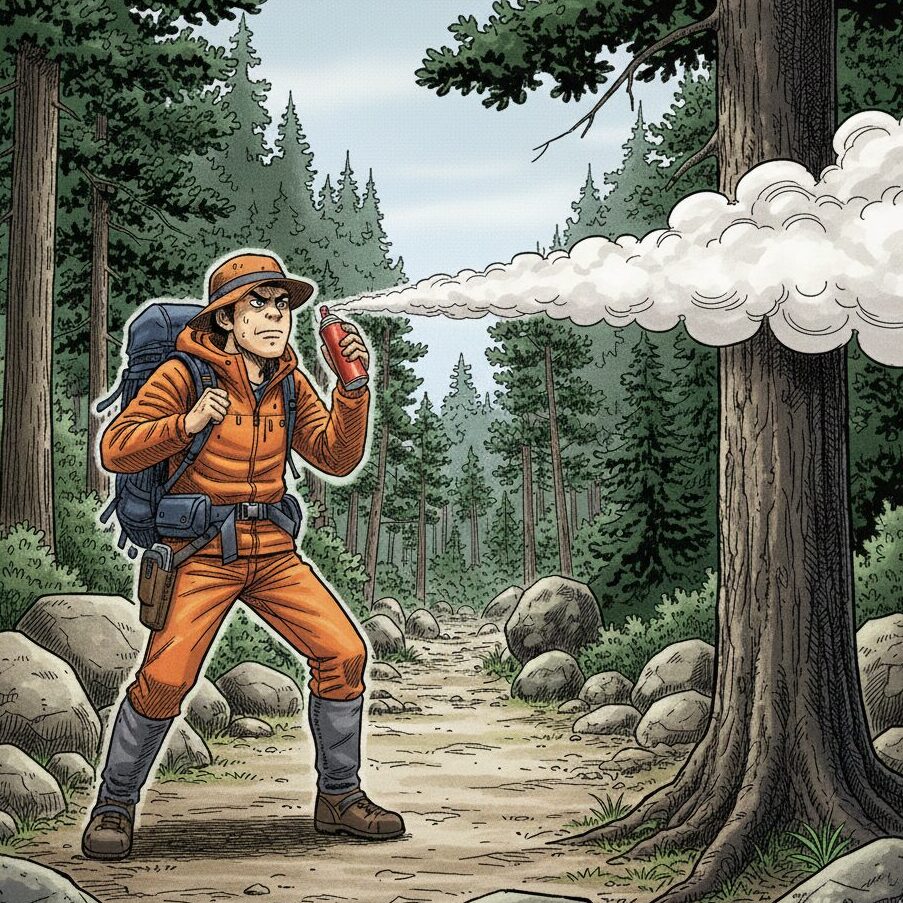 熊スプレー 練習