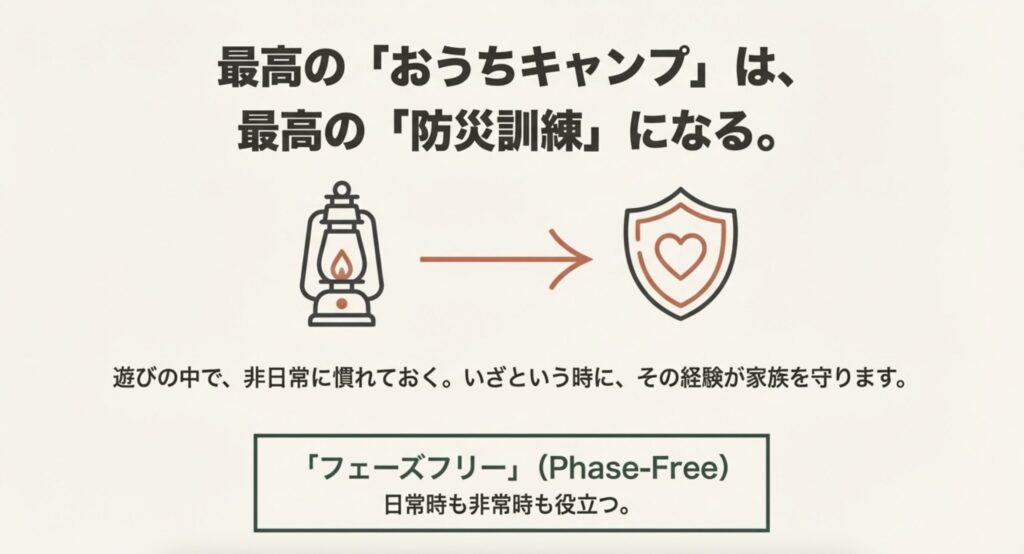 おうちキャンプとフェーズフリー防災