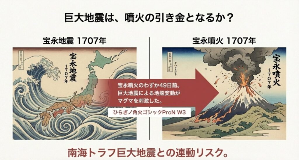 宝永地震と宝永噴火の連動メカニズム