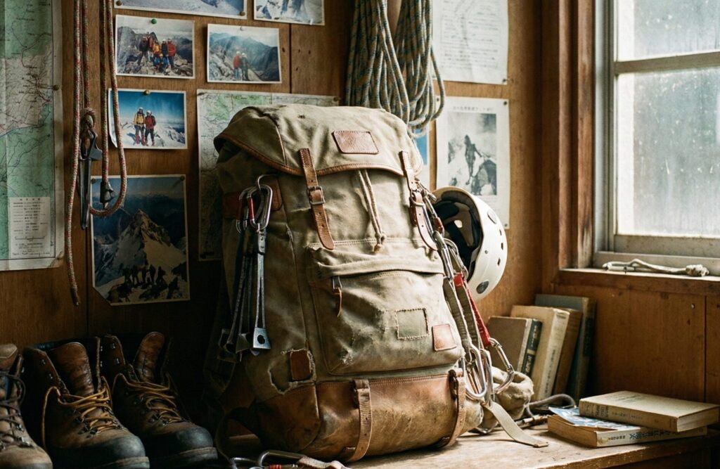 部室に置いてあるザック